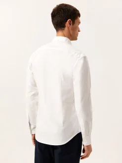 Slim Fit Oxford Shirt in Comfort Cotton Camisas Casuais|Camisas Casuais