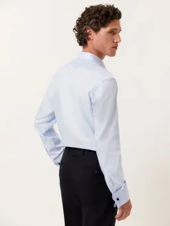 Discount Slim Fit Oxford Shirt with Dublin Collar and Double Cuffs Camisas Clássicas