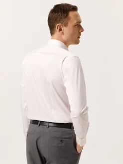 Slim Fit Performance Poplin Shirt with Dublin Collar Camisas Clássicas
