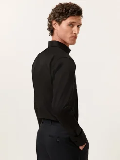 Slim Fit Performance Poplin Shirt with Dublin Collar Camisas Clássicas