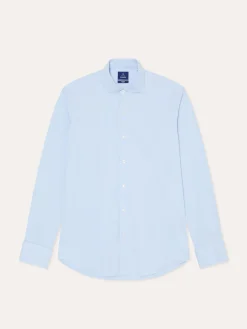 Best Slim Fit Performance Poplin Shirt with Dublin Collar Slim and Double Cuff Camisas Clássicas