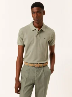 Outlet Slim fit piqué polo shirt Polos