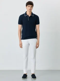 Clearance Slim Fit Piqué Polo With Logo Embroidery In Cotton Blend Polos