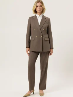 Online Slim Fit Plain Comfort Poplin Shirt With Pin Collar MULHER Camisas