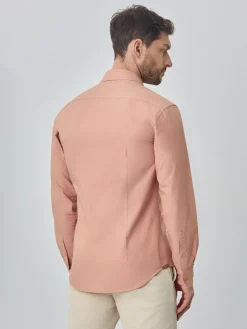 Hot Slim fit poplin over dye shirt Camisas Casuais
