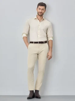 Hot Slim fit poplin over dye shirt Camisas Casuais