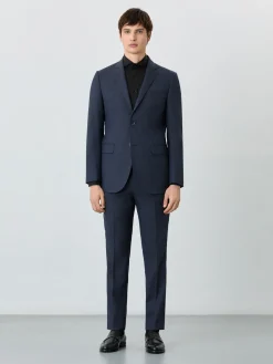 Slim Fit Prince Of Wales Suit In Wool Fatos