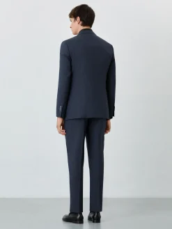 Slim Fit Prince Of Wales Suit In Wool Fatos