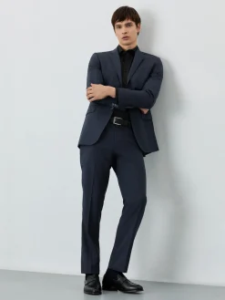 Slim Fit Prince Of Wales Suit In Wool Fatos