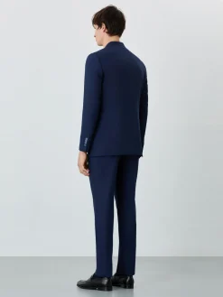 New Slim Fit Prince Of Wales Suit In Wool Fatos