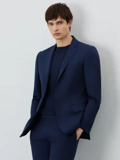 New Slim Fit Prince Of Wales Suit In Wool Fatos