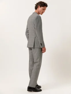 Outlet Slim Fit Prince of Wales Suit in Wool Fatos