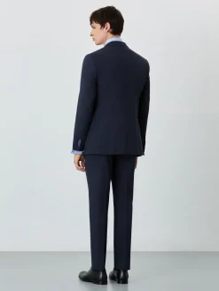 Online Slim Fit Prince Of Wales 3 Pieces Suit In Wool-elastane Blend Fatos