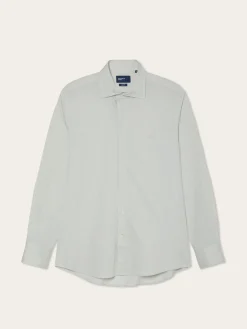 Clearance Slim Fit Pyrus Striped Shirt With Soft Satin Finish Camisas Casuais