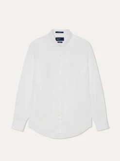 Hot Slim Fit Shirt in 100% Linen Camisas Casuais|Camisas Casuais