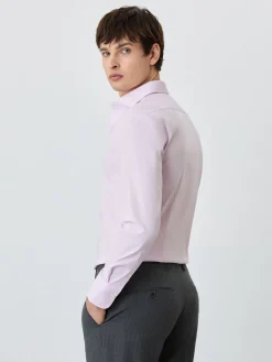 Slim Fit Shirt With Dublin Collar In Cotton Blend Camisas Clássicas
