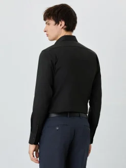 Slim Fit Shirt With Dublin Collar In Cotton Blend Camisas Clássicas