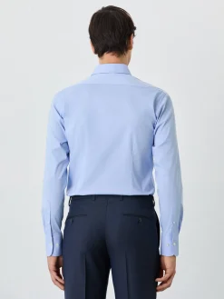 Slim Fit Shirt With Dublin Collar In Cotton Blend Camisas Clássicas