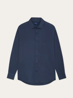 Best Slim Fit Soft Cotton Twill Shirt With Garment-Dyed Finish Camisas Casuais