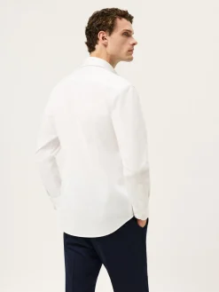 Best Slim Fit Soft Cotton Twill Shirt With Garment-Dyed Finish Camisas Casuais