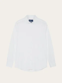 Best Slim Fit Soft Cotton Twill Shirt With Garment-Dyed Finish Camisas Casuais