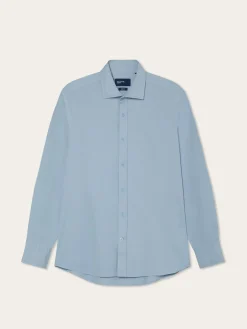 Best Slim Fit Soft Cotton Twill Shirt With Garment-Dyed Finish Camisas Casuais