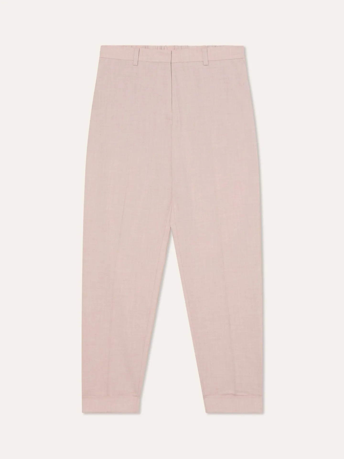 Best Slim Fit Tailored Trousers In Viscose Blend With Elasticated Waistband MULHER Fatos|Calças De Fato