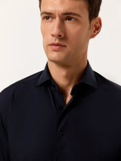 Best Slim Fit Travel jersey Shirt in Comfort Cotton Camisas Clássicas|Camisas Clássicas