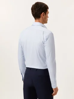 Discount Slim Fit Travel Poplin Shirt in Comfort Cotton Camisas Clássicas|Camisas Clássicas
