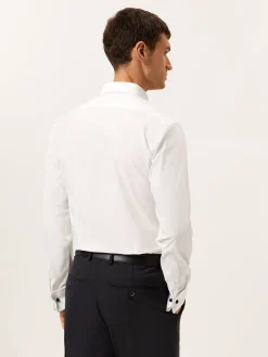 Sale Slim Fit Travel Poplin Shirt with double cuff in Comfort Cotton Camisas Clássicas|Camisas Clássicas