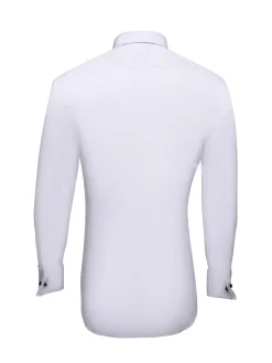 Sale Slim Fit Travel Poplin Shirt with double cuff in Comfort Cotton Camisas Clássicas|Camisas Clássicas