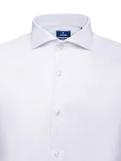 Sale Slim Fit Travel Poplin Shirt with double cuff in Comfort Cotton Camisas Clássicas|Camisas Clássicas