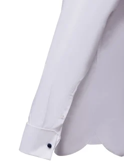 Sale Slim Fit Travel Poplin Shirt with double cuff in Comfort Cotton Camisas Clássicas|Camisas Clássicas