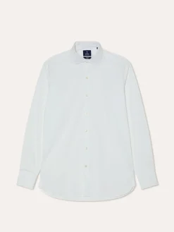 Sale Slim Fit Travel Poplin Shirt with double cuff in Comfort Cotton Camisas Clássicas|Camisas Clássicas