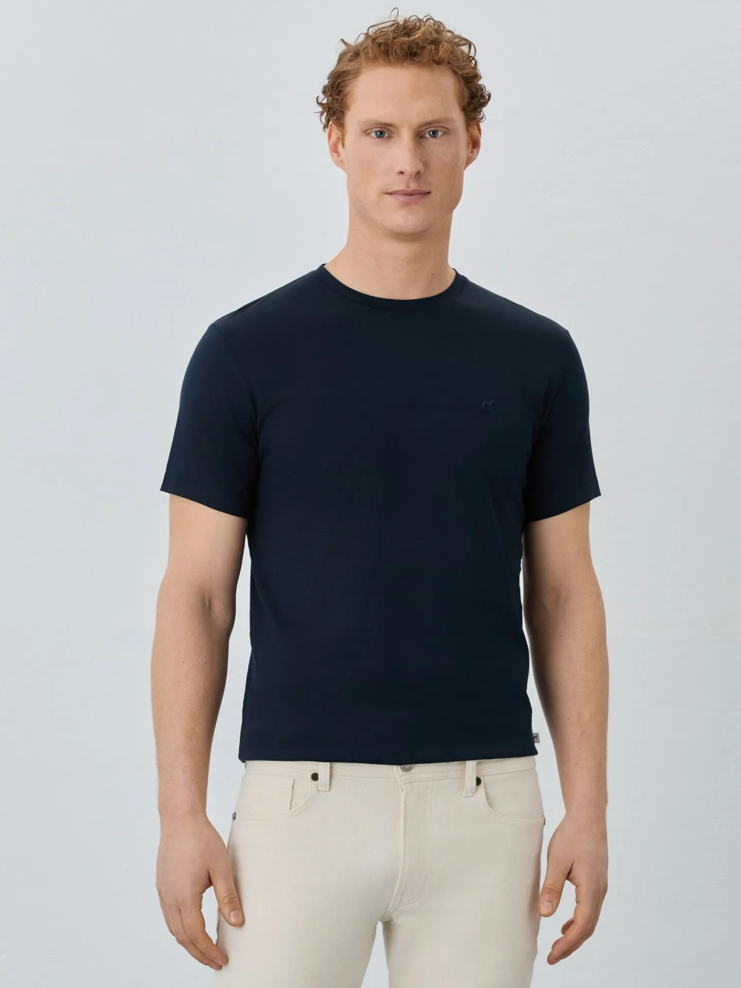Online Slim Fit T-shirt With Round Neck In 100% Cotton T-Shirts