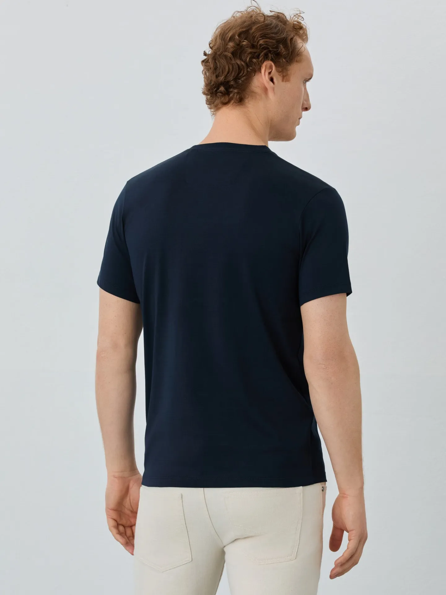 Online Slim Fit T-shirt With Round Neck In 100% Cotton T-Shirts