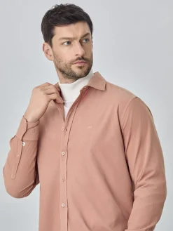 Discount Soft Needledcord Garment dye shirt Camisas Casuais