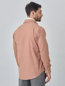 Discount Soft Needledcord Garment dye shirt Camisas Casuais
