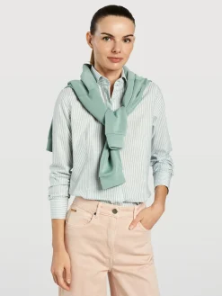 Outlet Striped Classic Shirt MULHER Camisas