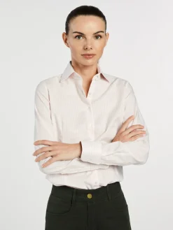 Outlet Striped Classic Shirt MULHER Camisas