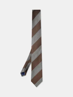 Best Striped Pattern 100% Silk Tie 7,5cm Gravatas