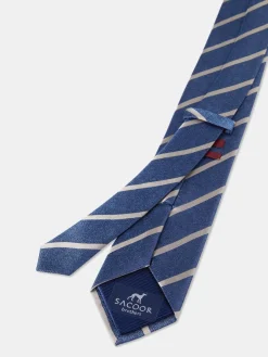 Hot Striped Pattern 100% Silk Tie 7,5cm Gravatas