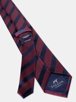 Best Striped Pattern 100% Silk Tie 7,5cm Gravatas