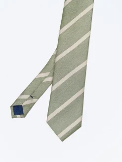Sale Striped Pattern 100% Silk Tie 7,5cm Gravatas