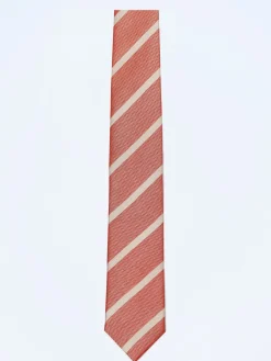 Sale Striped Pattern 100% Silk Tie 7,5cm Gravatas