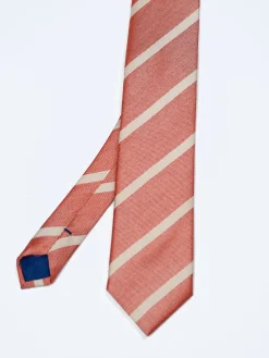 Sale Striped Pattern 100% Silk Tie 7,5cm Gravatas