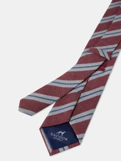 Best Striped Pattern 100% Silk Tie 7,5cm Gravatas