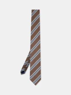 Best Striped Pattern 100% Silk Tie 7,5cm Gravatas