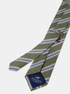 Best Striped Pattern 100% Silk Tie 7,5cm Gravatas