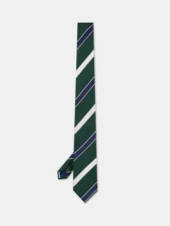 Sale Striped Pattern 100% Silk Tie 7,5cm Gravatas